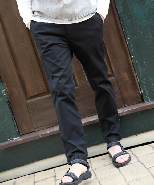 BAYFLOW（ベイフロー）の「Day to Day/チノパンツ（チノパンツ・メンズ・ブラック/ベージュ・SMALL/MEDIUM/LARGE）」の2枚目の写真
