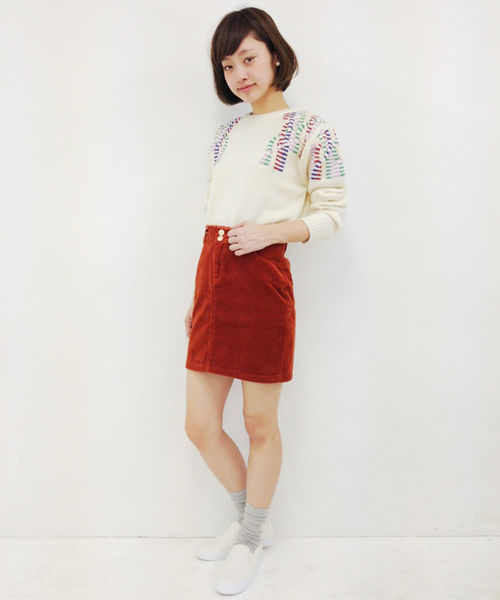 Kastane（カスタネ）の「【Kastane】カラフルケーブルPO（ニット/セーター・レディース・ライトベージュ/ネイビー/グリーン・FREE）」の12枚目の写真