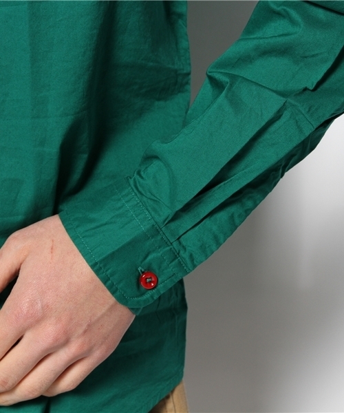 WEGO（ウィゴー）の「WEGO/カラフルボタンシャツ（シャツ/ブラウス・メンズ・ワイン/ホワイト/グリーン/ロイヤルブルー・LARGE/MEDIUM/SMALL）」の11枚目の写真