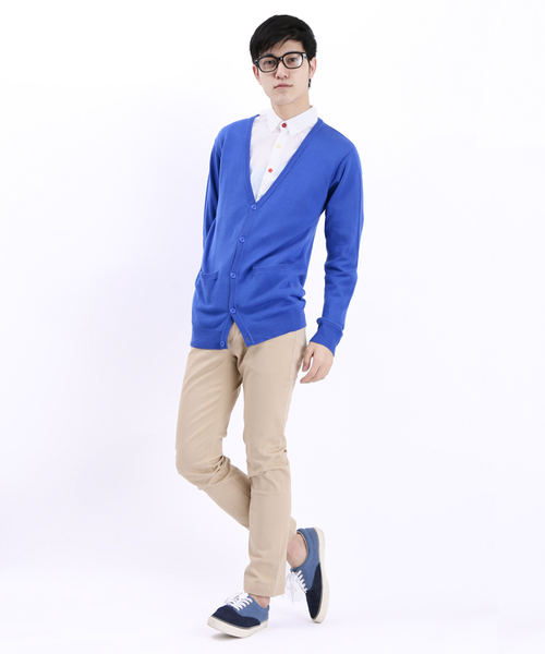 WEGO（ウィゴー）の「WEGO/カラフルボタンシャツ（シャツ/ブラウス・メンズ・ワイン/ホワイト/グリーン/ロイヤルブルー・LARGE/MEDIUM/SMALL）」の12枚目の写真