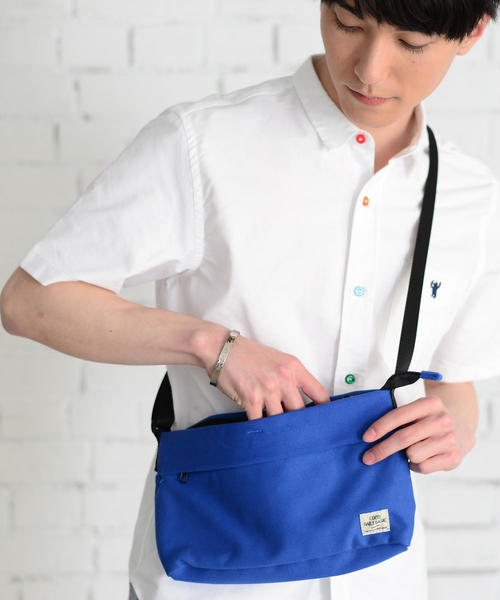 coen（コーエン）の「【女性にも人気】キャンバスミニショルダーバッグ(サコッシュバッグ)（ショルダーバッグ・メンズ・ブラック/ベージュ/コバルトブルー・FREE）」の17枚目の写真