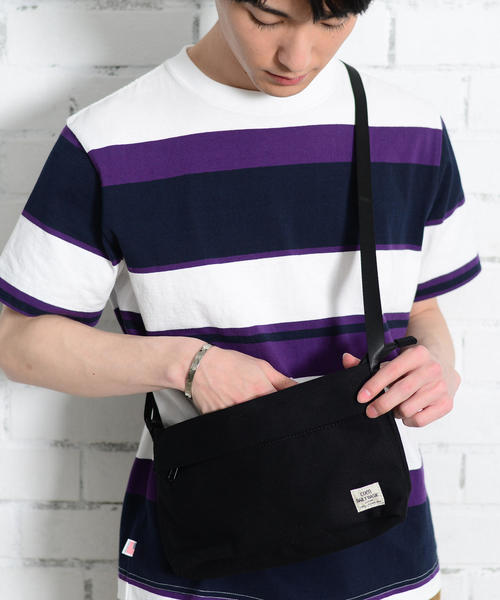 coen（コーエン）の「【女性にも人気】キャンバスミニショルダーバッグ(サコッシュバッグ)（ショルダーバッグ・メンズ・ブラック/ベージュ/コバルトブルー・FREE）」の18枚目の写真