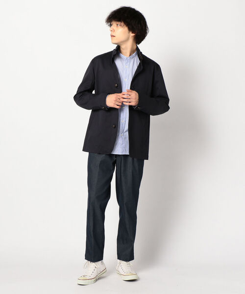 GLOSTER(グロスター)の「スタンドカラーブルゾン(ブルゾン・メンズ・ベージュ/ネイビー・S/M/L/XL)」の5枚目の写真