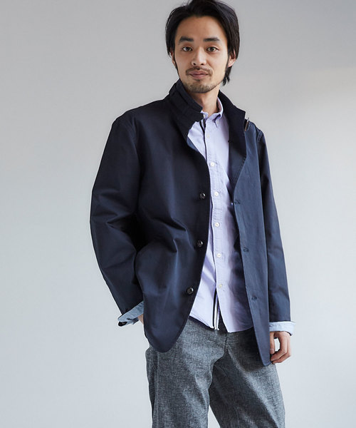 GLOSTER(グロスター)の「スタンドカラーブルゾン(ブルゾン・メンズ・ベージュ/ネイビー・S/M/L/XL)」の2枚目の写真