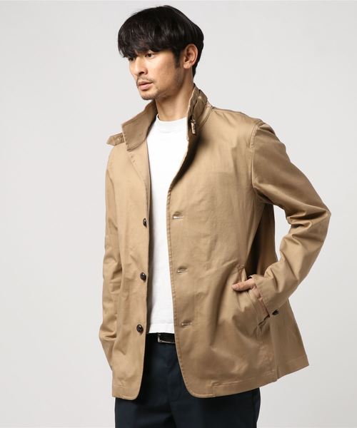 GLOSTER(グロスター)の「スタンドカラーブルゾン(ブルゾン・メンズ・ベージュ/ネイビー・S/M/L/XL)」の4枚目の写真