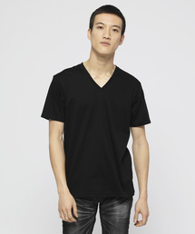 VANQUISH（ヴァンキッシュ）の「VANQUISH / ヴァンキッシュ プレミアムスムースコットン Vネック 半袖Tシャツ（Tシャツ/カットソー）」