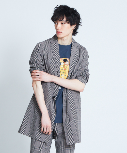 ABAHOUSE GRAY(アバハウスグレイ)の「【展開店舗限定】タイプライターショップコート(ステンカラーコート・メンズ・ブルー/ベージュ系その他/ブルー系その他・46/48/50)」の2枚目の写真
