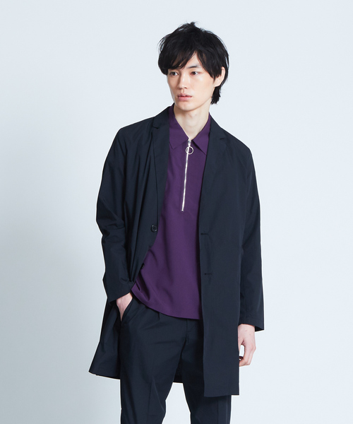 ABAHOUSE GRAY(アバハウスグレイ)の「【展開店舗限定】タイプライターショップコート(ステンカラーコート・メンズ・ブルー/ベージュ系その他/ブルー系その他・46/48/50)」の1枚目の写真