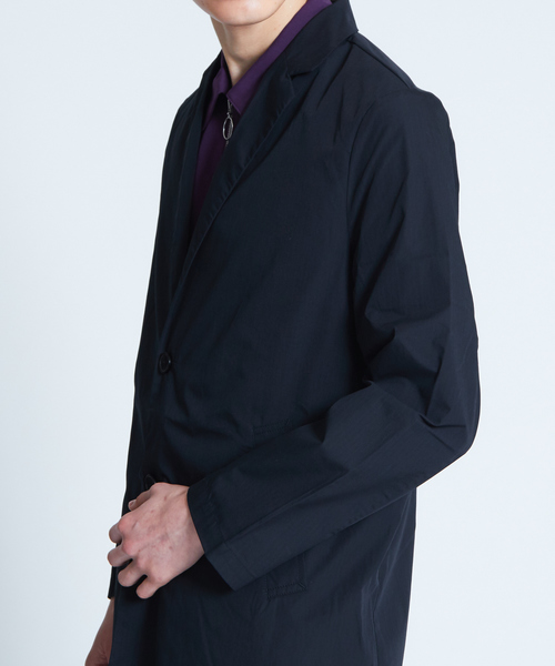 ABAHOUSE GRAY(アバハウスグレイ)の「【展開店舗限定】タイプライターショップコート(ステンカラーコート・メンズ・ブルー/ベージュ系その他/ブルー系その他・46/48/50)」の10枚目の写真