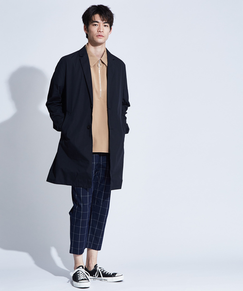 ABAHOUSE GRAY(アバハウスグレイ)の「【展開店舗限定】タイプライターショップコート(ステンカラーコート・メンズ・ブルー/ベージュ系その他/ブルー系その他・46/48/50)」の9枚目の写真