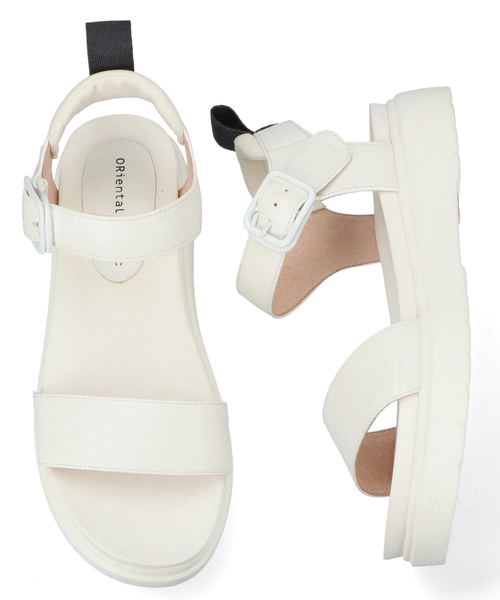 ORiental TRaffic（オリエンタルトラフィック）の「春夏★厚底スポーツサンダル★9210（サンダル・レディース・ブラック/ホワイト・S/M/L/LL/3L/SS）」の3枚目の写真
