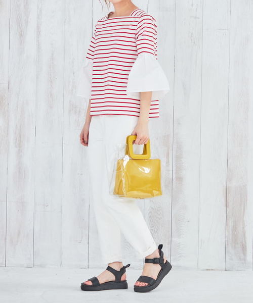 ORiental TRaffic（オリエンタルトラフィック）の「春夏★厚底スポーツサンダル★9210（サンダル・レディース・ブラック/ホワイト・S/M/L/LL/3L/SS）」の6枚目の写真