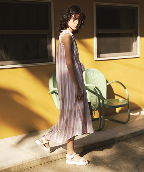 ORiental TRaffic（オリエンタルトラフィック）の「春夏★厚底スポーツサンダル★9210（サンダル・レディース・ブラック/ホワイト・S/M/L/LL/3L/SS）」の7枚目の写真