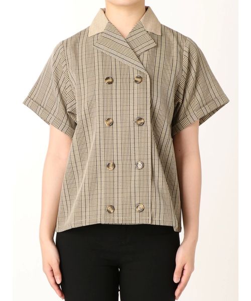 jouetie（ジュエティ）の「ダブルボタンシャツ（シャツ/ブラウス・レディース・ブラック/その他1/イエロー/その他2・MEDIUM）」の5枚目の写真