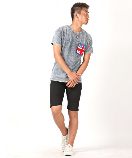 LUXSTYLE（ラグスタイル）の「5ポケットショートパンツ（その他パンツ・メンズ・ホワイト/ブラック/ベージュ/ネイビー/ブルー系その他・S/M/L/XL）」の12枚目の写真