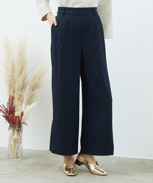 ROPE' PICNIC（ロペピクニック）の「【セットアップ対応】プレミアムフィールワイドパンツ（その他パンツ・レディース・ベージュ系その他/ネイビー/サックスブルー/キャメル/レンガ・36/38/40）」の3枚目の写真