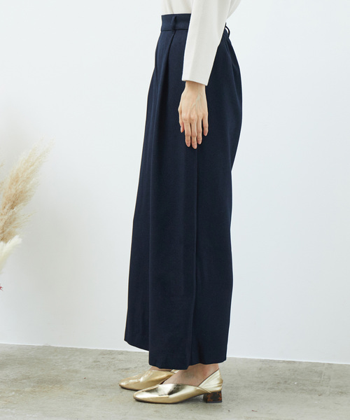 ROPE' PICNIC（ロペピクニック）の「【セットアップ対応】プレミアムフィールワイドパンツ（その他パンツ・レディース・ベージュ系その他/ネイビー/サックスブルー/キャメル/レンガ・36/38/40）」の15枚目の写真