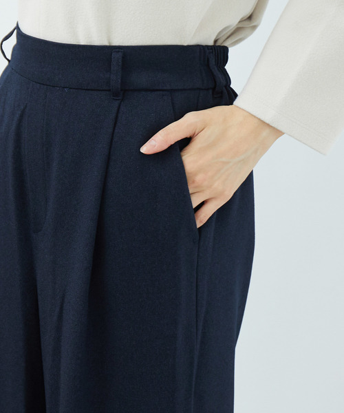 ROPE' PICNIC（ロペピクニック）の「【セットアップ対応】プレミアムフィールワイドパンツ（その他パンツ・レディース・ベージュ系その他/ネイビー/サックスブルー/キャメル/レンガ・36/38/40）」の11枚目の写真