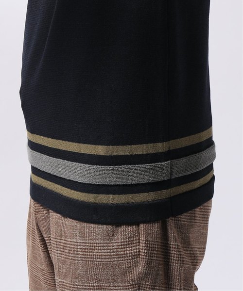 EDIFICE(エディフィス)の「SION UT パネルラインニットカットソー(Tシャツ/カットソー・メンズ・ホワイト/ベージュ/ネイビー・SMALL/MEDIUM/LARGE)」の15枚目の写真
