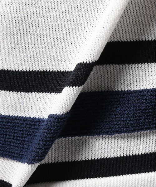 EDIFICE(エディフィス)の「SION UT パネルラインニットカットソー(Tシャツ/カットソー・メンズ・ホワイト/ベージュ/ネイビー・SMALL/MEDIUM/LARGE)」の9枚目の写真
