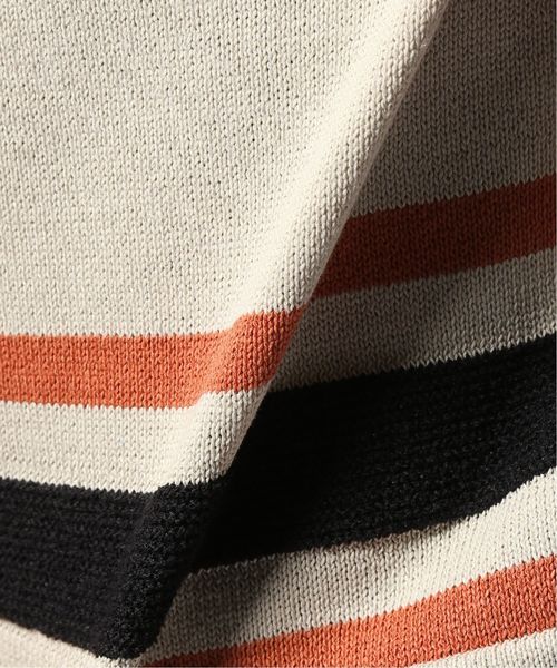 EDIFICE(エディフィス)の「SION UT パネルラインニットカットソー(Tシャツ/カットソー・メンズ・ホワイト/ベージュ/ネイビー・SMALL/MEDIUM/LARGE)」の5枚目の写真