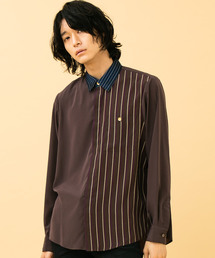 STUDIOUS | 【STUDIOUS】アシメサテンクレリックレギュラーカラーシャツ【ZOZO限定アイテム】(シャツ/ブラウス)