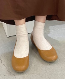 日本製 バレエシューズ パンプス ラウンドトゥ ぺたんこ