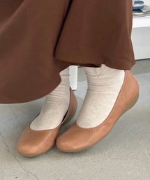 日本製 バレエシューズ パンプス ラウンドトゥ ぺたんこ