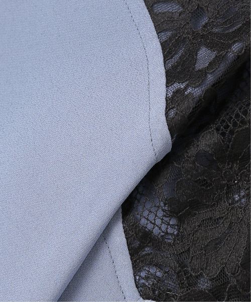 La TOTALITE（ラトータリテ）の「ジョーゼットフロントレースブラウス【手洗い可能】（シャツ/ブラウス・レディース・ホワイト/ブルー系その他・FREE）」の13枚目の写真