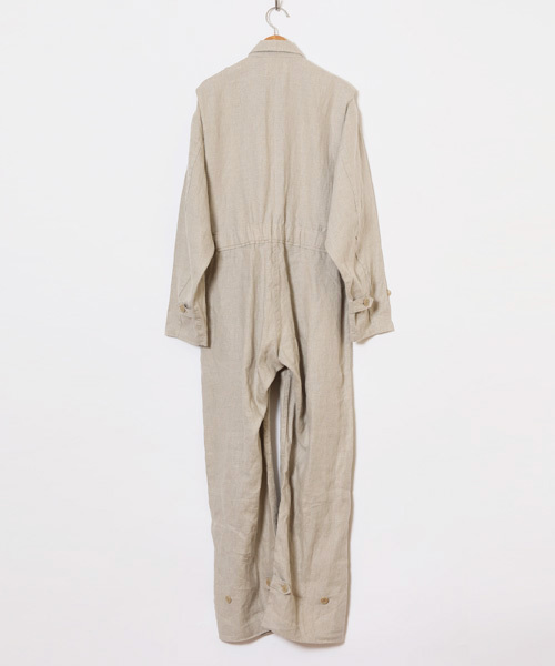 HOLIDAY(ホリデイ)の「HEAVY LINEN ALL-IN-ONE ヘビーリネンオールインワン(つなぎ/オールインワン・レディース・ベージュ/ピンク・1/0)」の4枚目の写真