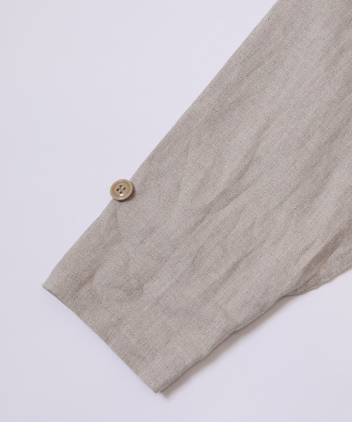 HOLIDAY(ホリデイ)の「HEAVY LINEN ALL-IN-ONE ヘビーリネンオールインワン(つなぎ/オールインワン・レディース・ベージュ/ピンク・1/0)」の7枚目の写真