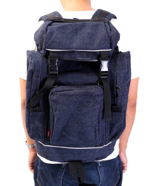 Denime（ドゥニーム）の「【JapanMade】DENIM MIL BACK PACK/デニムミリタリーバック（バックパック/リュック・メンズ・ネイビー・FREE）」の3枚目の写真