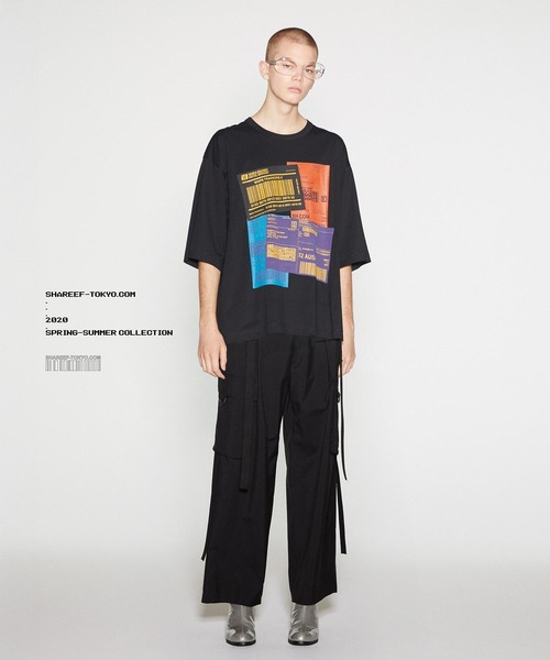 SHAREEF(シャリーフ)の「"COLOR LABEL" S/S BIG-T(Tシャツ/カットソー・メンズ・ライトグレー/ブラック/レッド/ターコイズブルー・1/2/3)」の10枚目の写真