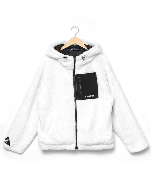 MinoriTY（マイノリティ）の「別注【KANGOL】ボアジャケット/カンゴール（その他アウター・メンズ・ブラック/レッド/オフホワイト/グリーン/モカ・M/L）」の12枚目の写真