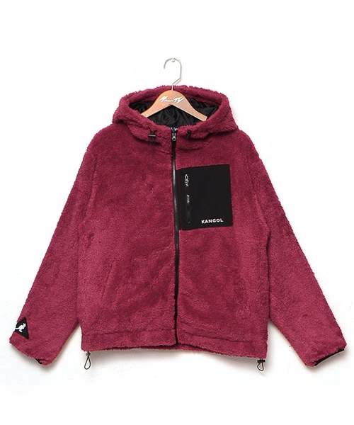 MinoriTY（マイノリティ）の「別注【KANGOL】ボアジャケット/カンゴール（その他アウター・メンズ・ブラック/レッド/オフホワイト/グリーン/モカ・M/L）」の9枚目の写真