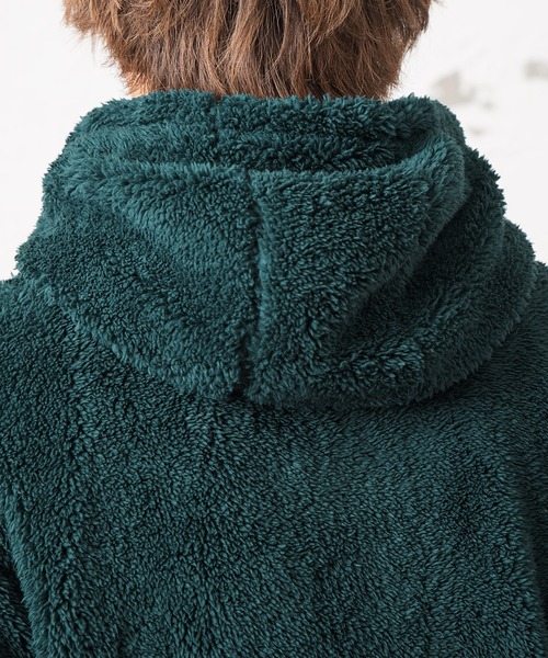 MinoriTY（マイノリティ）の「別注【KANGOL】ボアジャケット/カンゴール（その他アウター・メンズ・ブラック/レッド/オフホワイト/グリーン/モカ・M/L）」の11枚目の写真