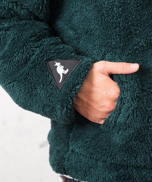 MinoriTY（マイノリティ）の「別注【KANGOL】ボアジャケット/カンゴール（その他アウター・メンズ・ブラック/レッド/オフホワイト/グリーン/モカ・M/L）」の7枚目の写真