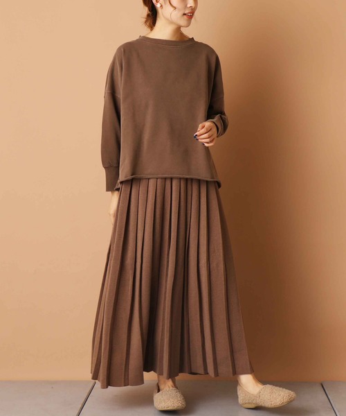 PUAL CE CIN（ピュアルセシン）の「【kanocoさん着用】ニットプリーツスカート（スカート・レディース・ブラック/ベージュ/グレー・FREE）」の18枚目の写真