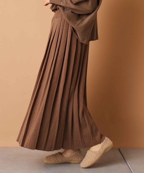 PUAL CE CIN（ピュアルセシン）の「【kanocoさん着用】ニットプリーツスカート（スカート・レディース・ブラック/ベージュ/グレー・FREE）」の13枚目の写真
