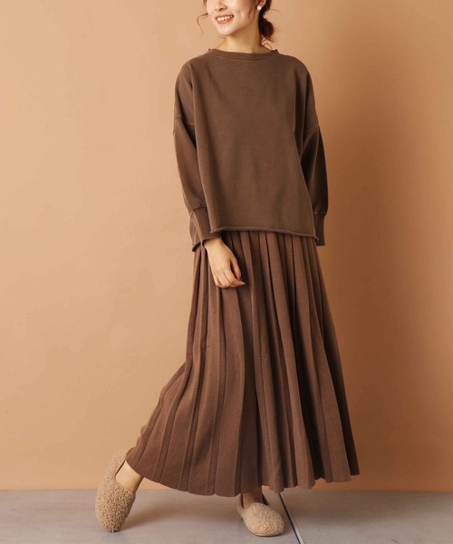 PUAL CE CIN（ピュアルセシン）の「【kanocoさん着用】ニットプリーツスカート（スカート・レディース・ブラック/ベージュ/グレー・FREE）」の16枚目の写真