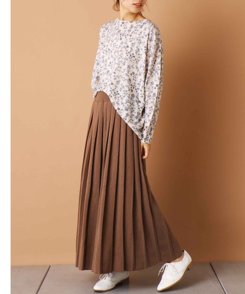 PUAL CE CIN（ピュアルセシン）の「【kanocoさん着用】ニットプリーツスカート（スカート・レディース・ブラック/ベージュ/グレー・FREE）」の5枚目の写真