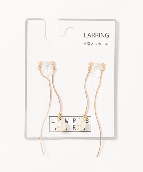 LOWRYS FARM（ローリーズファーム）の「Ｗフェイスノンホールジュシイヤリング　861856（イヤリング・レディース・その他1/ブルー系その他/ホワイト/その他5/その他4・FREE）」の4枚目の写真