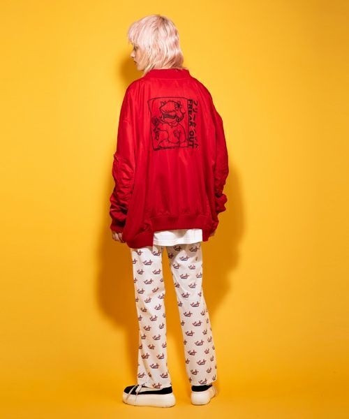 Candy Stripper（キャンディストリッパー）の「FREAK OUT MA-1（MA-1・レディース・レッド/ブラック/グレー・2）」の8枚目の写真