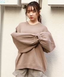 apres jour | 切り替えデザインビッグニット【ZOZOTOWN限定アイテム】(ニット/セーター)