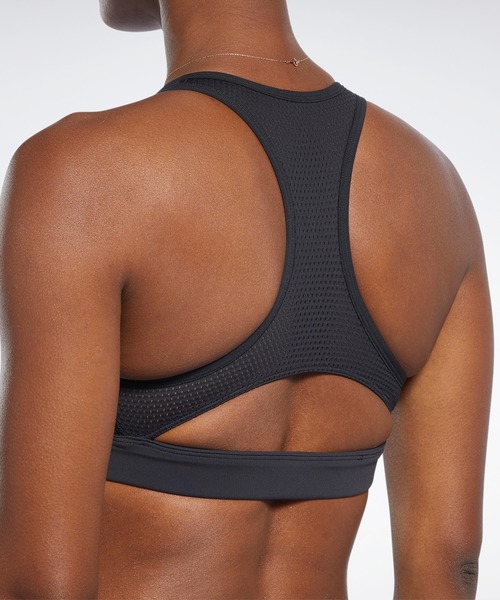 Reebok(リーボック)の「 ヒーロー ミディアムインパクト レーサー ブラ / Hero Medium-Impact Racer Bra(スポーツブラ・レディース・ブラック/アクア/ブルー・SMALL/XX-LARGE/MEDIUM/LARGE/X-LARGE)」の4枚目の写真