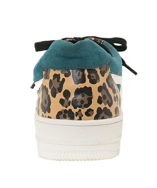 Candy Stripper（キャンディストリッパー）の「LEOPARD SWITCHED スニーカー（スニーカー・レディース・ブラック/ベージュ/ブルー/ピンク・S/M/L）」の6枚目の写真