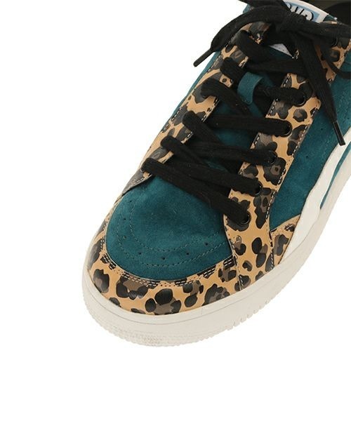 Candy Stripper（キャンディストリッパー）の「LEOPARD SWITCHED スニーカー（スニーカー・レディース・ブラック/ベージュ/ブルー/ピンク・S/M/L）」の7枚目の写真