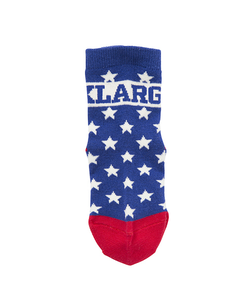 XLARGE KIDS（エクストララージキッズ）の「CHECKER STAR SOCKS（ソックス/靴下・キッズ・ネイビー/ブラック・MEDIUM/LARGE）」の4枚目の写真