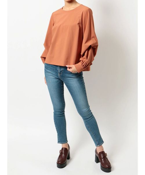 dazzlin（ダズリン）の「ボリュームスリーブプルオーバー（Tシャツ/カットソー・レディース・ブラウン/アイボリー/ミント・FREE）」の17枚目の写真