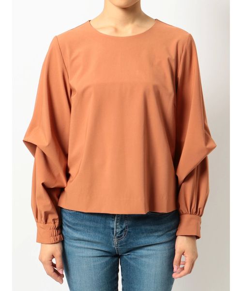 dazzlin（ダズリン）の「ボリュームスリーブプルオーバー（Tシャツ/カットソー・レディース・ブラウン/アイボリー/ミント・FREE）」の18枚目の写真